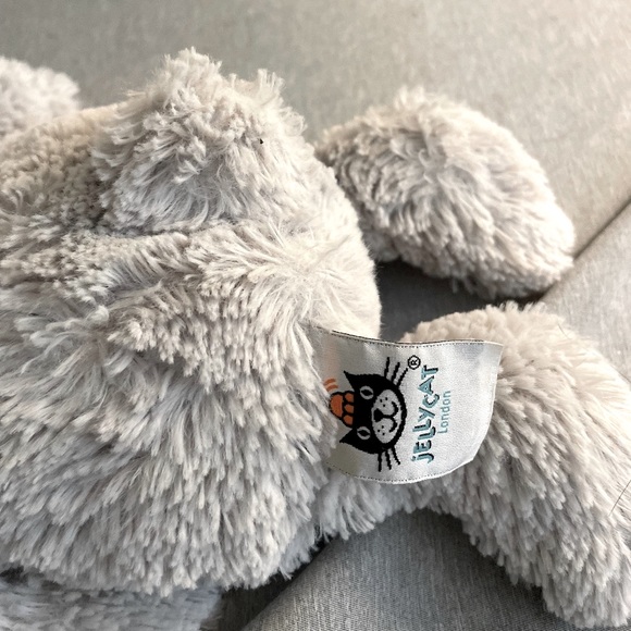 *RETIRED* Jellycat Medium Grey Gray Bashful Bunny Plushy Toy - Picture 4 of 8